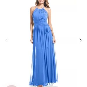 Bill Levkoff Cornflower Bridesmaid Dress